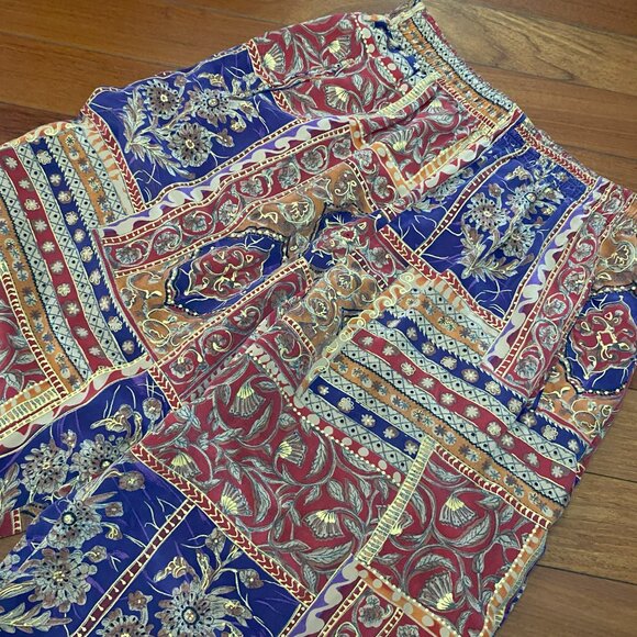 Boho Hippie Patchwork Pants Size Medium - Picture 3 of 8